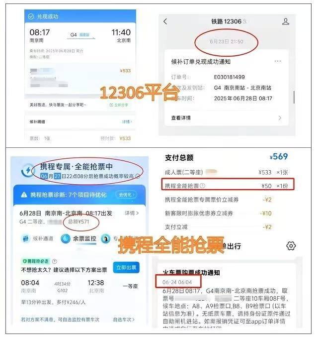 “加速包”管用吗?实测9大第三方火车票抢票平台